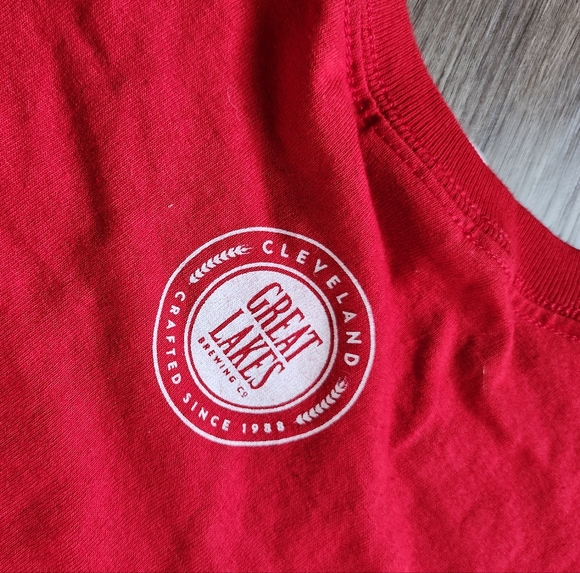 Merry Christmas Ale Great Lakes Brewing Co Cleveland  red t shirt Small unisex - Picture 7 of 7